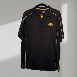 Iowa Hawkeyes Performance Polo – Black/Gold (Men’s L)